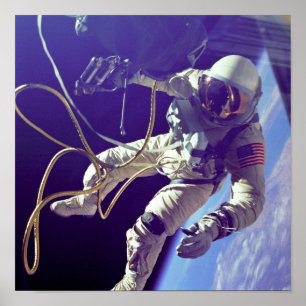 Affiches Ed White First American Spacewalker Photographie