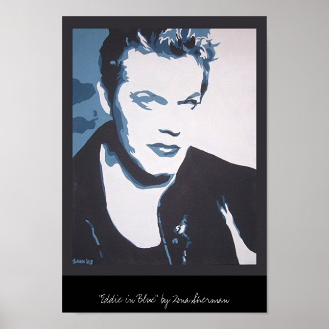 Affiches Eddie en bleu (Devant)