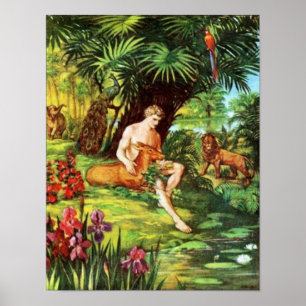 Affiches Eden Adam Dans Le Jardin