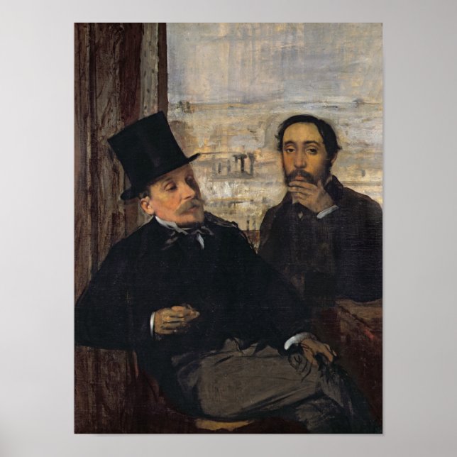 Affiches Edgar Degas | Autoportrait de l'Evariste de Valern (Devant)