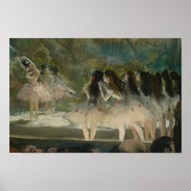 Affiches Edgar Degas - Ballet à l'Opéra de Paris (Devant)