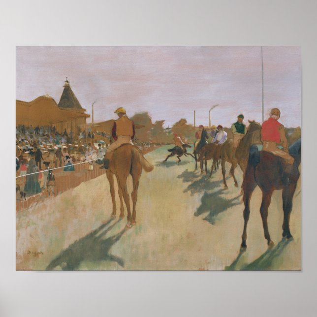 Affiches Edgar Degas | Chevaux de course devant les Stands (Devant)