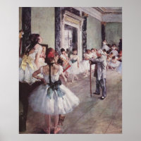 Edgar Degas - Danse Classe 1875 danseurs en toile