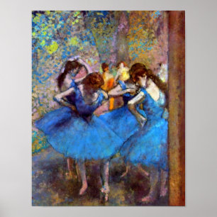 Affiches Edgar Degas - Danseuses en bleu - Amateur de danse