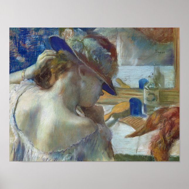 Affiches Edgar Degas | Devant le miroir, 1889 (Devant)
