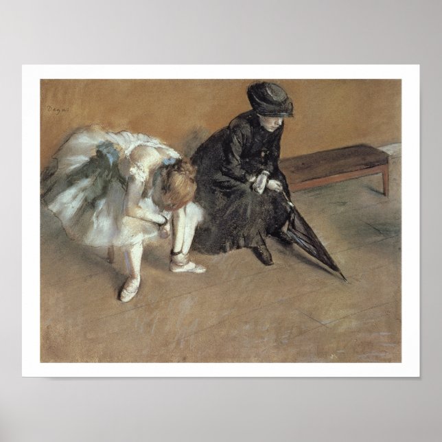 Affiches Edgar Degas | En attente, vers 1882 (Devant)
