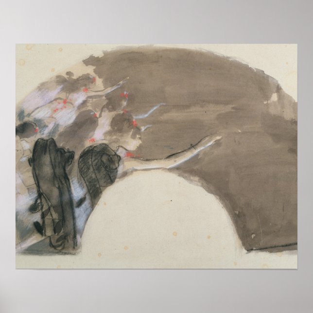 Affiches Edgar Degas | Esquisse pour ventilateur, c.1879 (Devant)