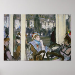 Affiches Edgar Degas   Femmes sur une terrasse de café, 187