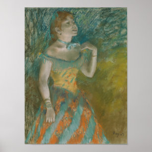 Affiches Edgar Degas  La Chanteuse en vert