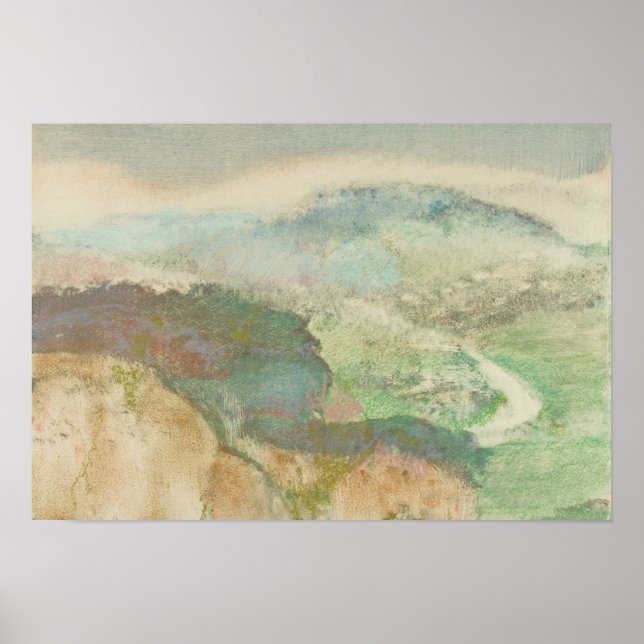 Affiches Edgar Degas - Paysage (Devant)