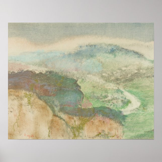 Affiches Edgar Degas - Paysage (Devant)