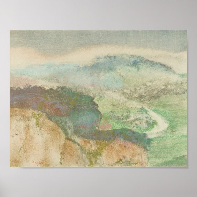 Affiches Edgar Degas - Paysage (Devant)