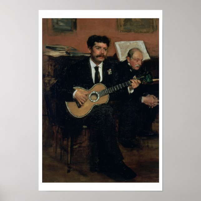 Affiches Edgar Degas | Portrait de Lorenzo Pagans (Devant)