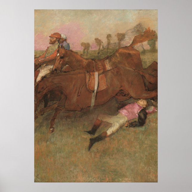 Affiches Edgar Degas | Scene from the steeplechase (Devant)