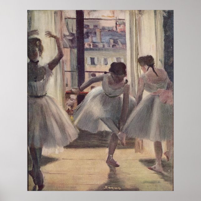 Affiches Edgar Degas - Trois danseurs en pratique Salle 187 (Devant)