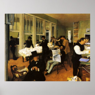 Affiches Edgar Degas un bureau de coton à la