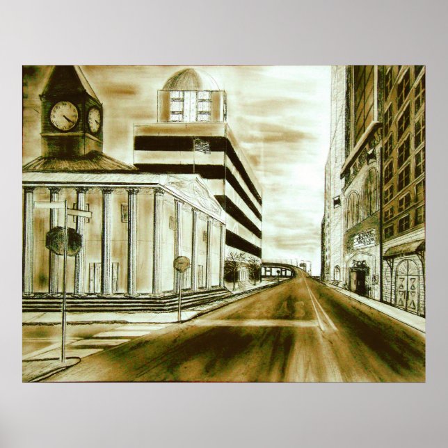 Affiches Édifice urbain (Devant)