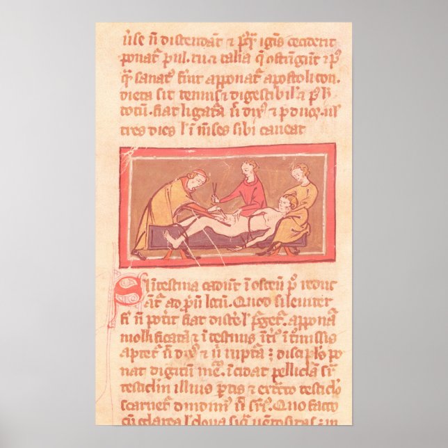 Affiches édition du livre de chirurgie de Rogier de Salerne (Devant)