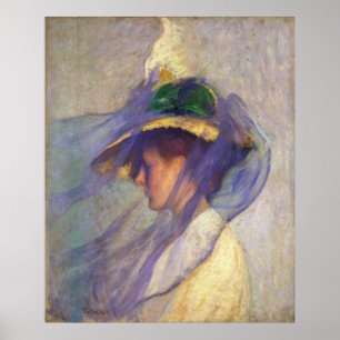 Affiches Edmund Tarbell - Le Voile Bleu