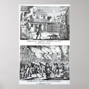 Affiches Edouard Lowe et ses compagnons mettant le feu