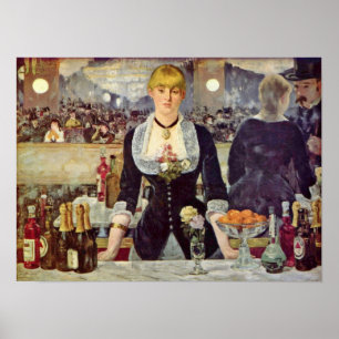 Affiches edouard Manet - Bar aux Folies-Bergere