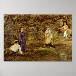 Affiches edouard Manet - jeu de croquet