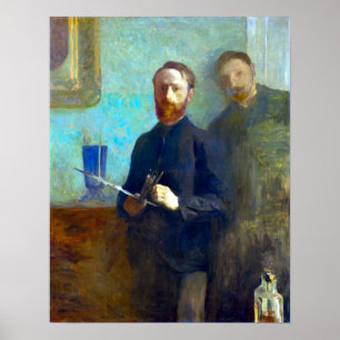 Affiches Édouard Vuillard Autoportrait avec Waroquy