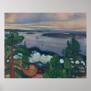 Affiches Edvard Munch - Fumée de train