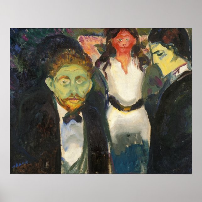Affiches Edvard Munch - Jealousy (Devant)