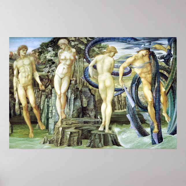 Affiches Edward Burne-Jones Perseus et Andromeda (Devant)