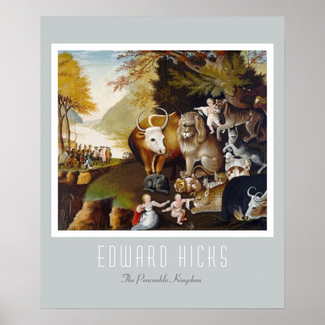 Affiches Edward Hicks - Le Royaume pacifique (Devant)