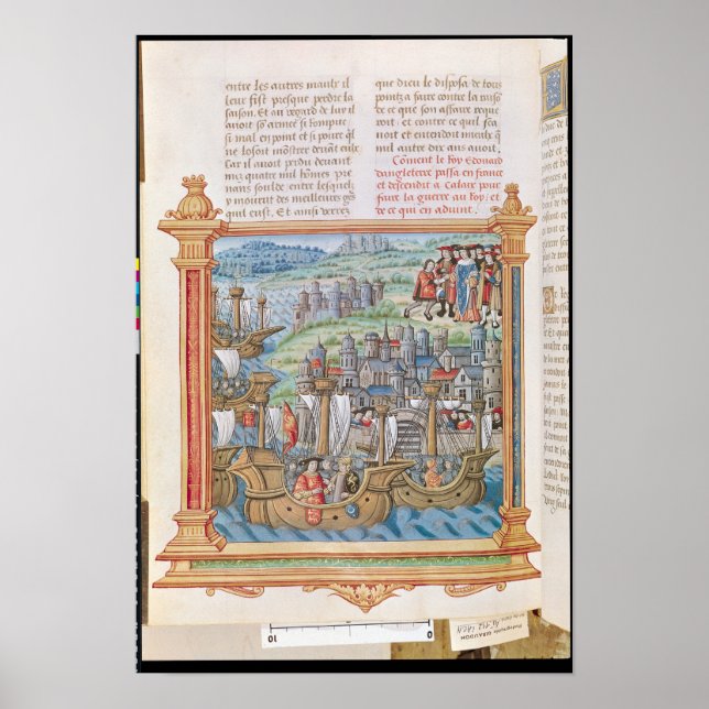 Affiches Edward IV d'Angleterre débarquant à Calais (Devant)