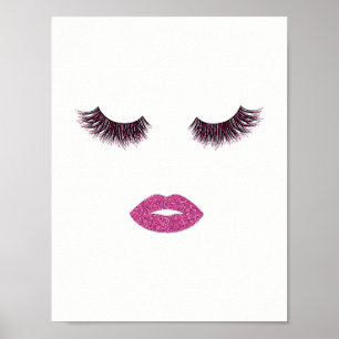 Affiches Effet parties scintillant maquillage