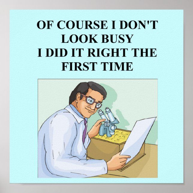 Affiches efficent smart scientist (Devant)