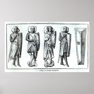 Affiches Effigies des Templiers de Chevaliers