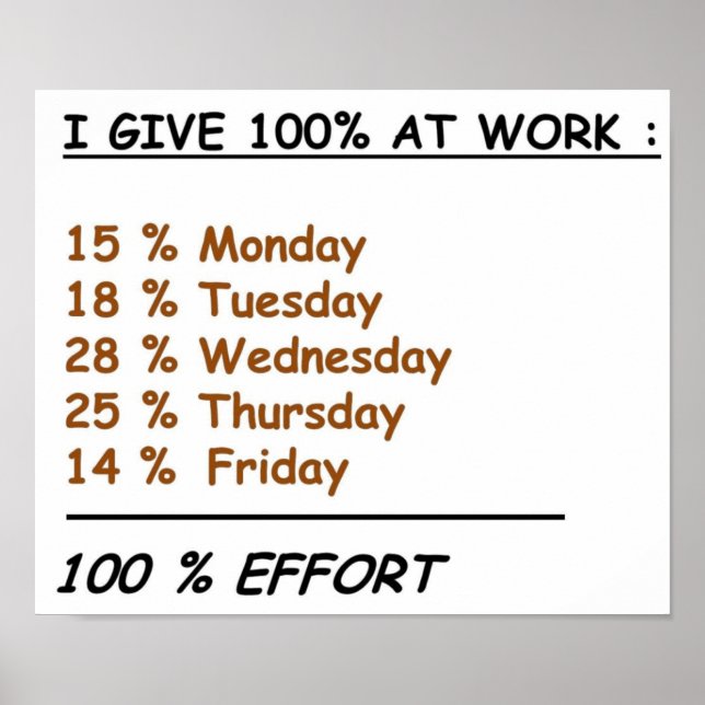 Affiches effort de travail 2 plein (Devant)