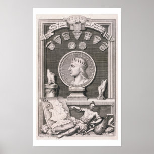 Affiches Egbert (d.839) Roi des Saxons Occidentaux, Premièr