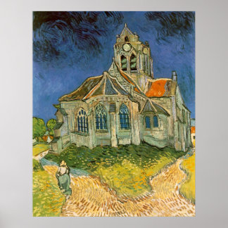 Affiches Eglise d'Auvers-sur-Oise par Vincent van Gogh