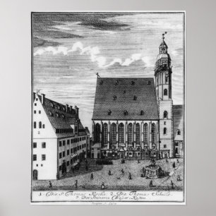 Affiches Eglise et école St. Thomas à Leipzig, 1723