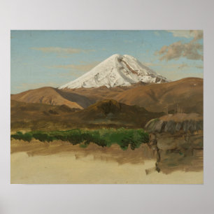 Affiches Église Frederic Edwin - Étude du mont Chimborazo