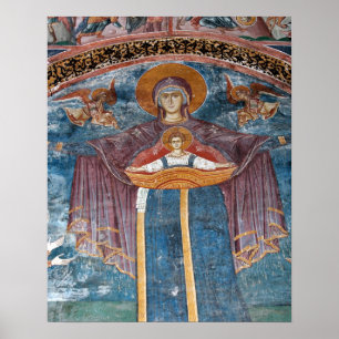 Affiches Église orthodoxe serbe, et un site de l'UNESCO,