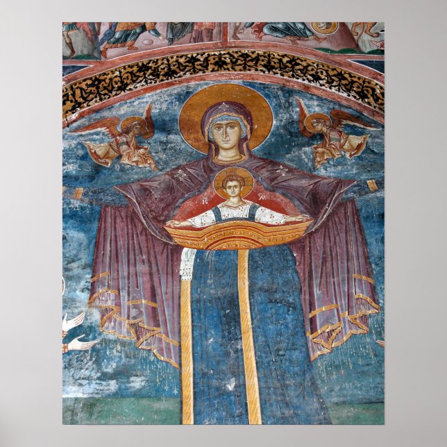 Affiches Église orthodoxe serbe, et un site de l'UNESCO, (Devant)