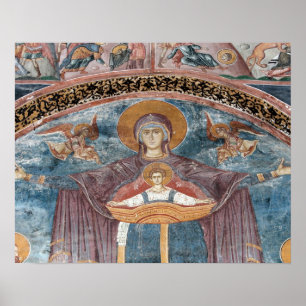 Affiches Église orthodoxe serbe, et un site de l'UNESCO, 2