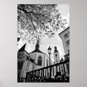 Affiches église Saint Alphonse dans la ville de Luxembourg