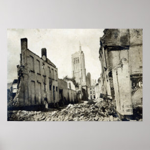 Affiches Église Saint-Jacob, Ypres, juin 1915