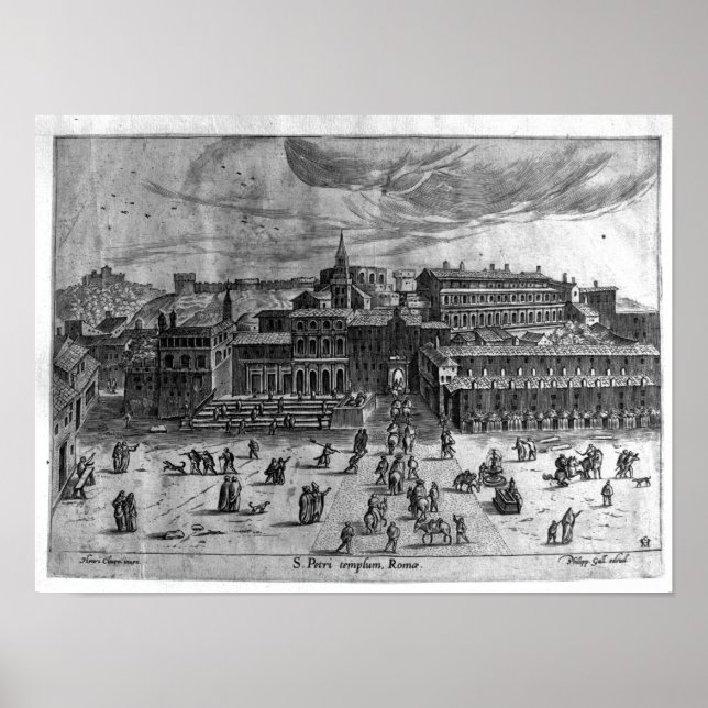 Affiches Eglise Saint-Pierre, vue de Rome (Devant)