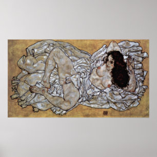Affiches Egon Schiele - Femme menteuse