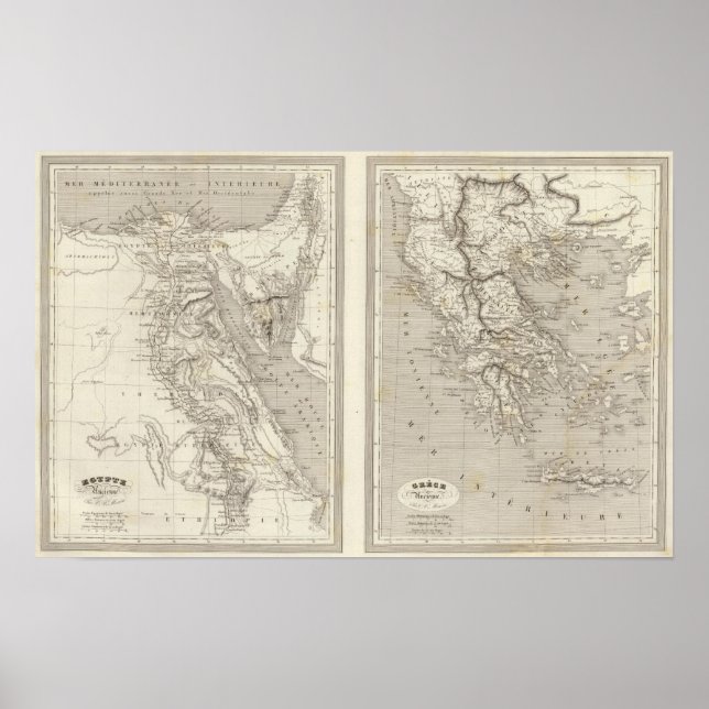 Affiches Egypte ancienne, Grèce ancienne (Devant)