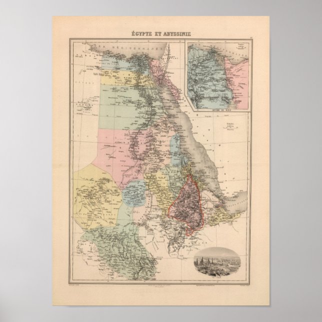 Affiches Égypte et Abyssinie (Devant)