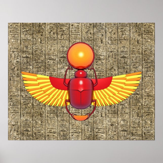 Affiches Egyptian Scarab (Devant)